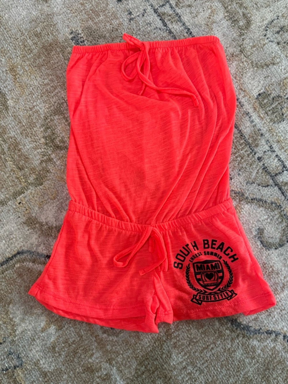 Surf Style South Beach Swimsuit Cover-Up Romper - Kids Girls Medium